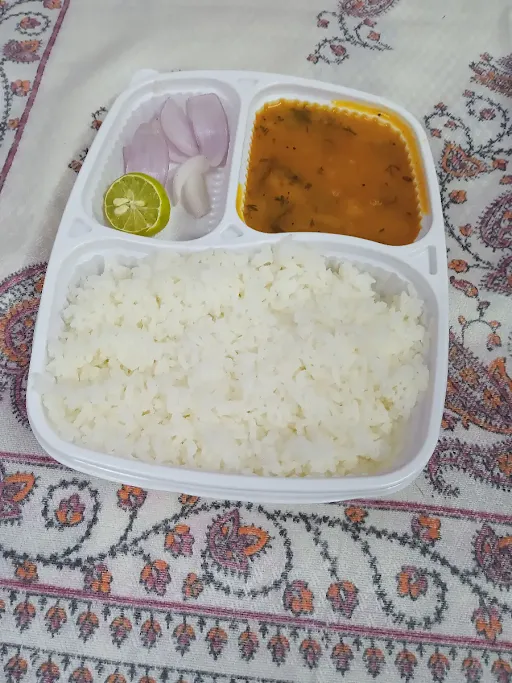 Plain Rice With Dal