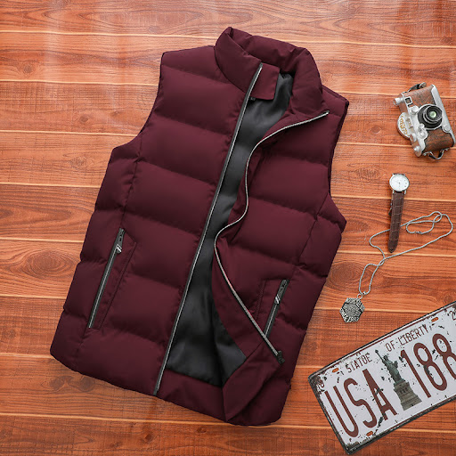 Title 3, Large Size Loose Down Cotton Vest, All-match Th...