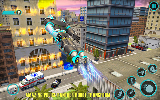 Screenshot Flying Panther Robot Hero Game