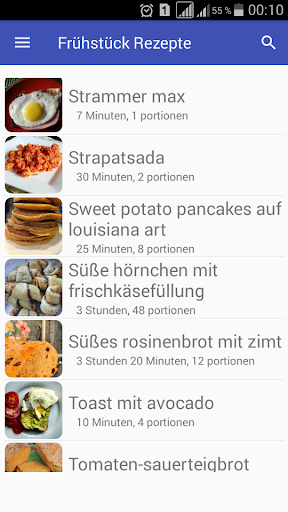 Frühstück rezepte app kostenlos offline