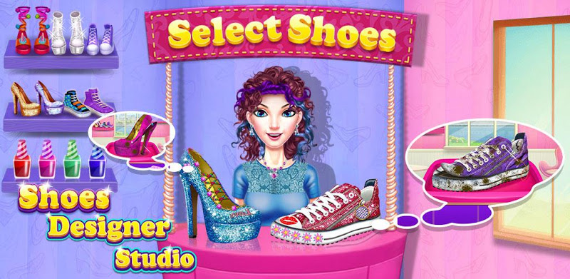 Shoe Fashion Designer Studio Games for Girls & Boy