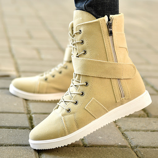 Title 6, Mens High-Top Plus Cotton Tooling Military Boo...