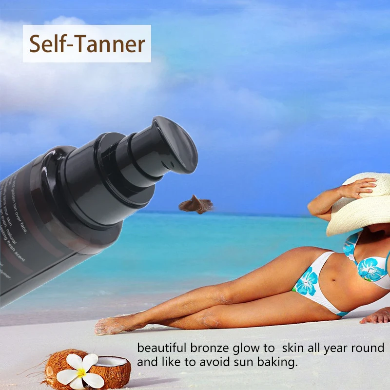 Tanner Beach Zelfbruiner Bruiningsmelk voor een Mooie, Natuurlijke Zomerse Bruin Zonder Zon. Gemakkelijk aan te brengen en langdurig effect