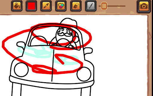 Santa Driver Coloring Book