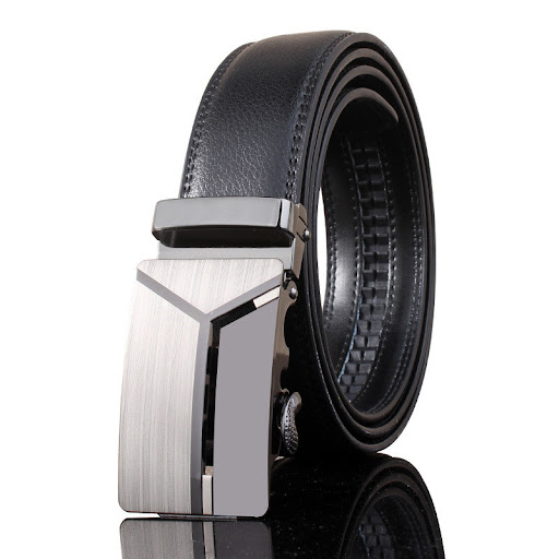 Title 10, Mens Automatic Buckle Casual Leather Belt. Eff...