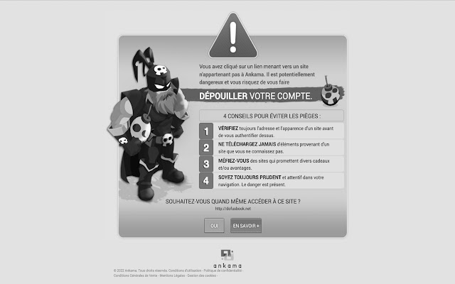 Dofus Skip Phishing Warning chrome extension