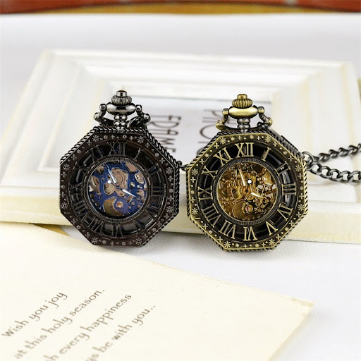 Title 2, Vintage Roman numeral carved octagonal openwork...