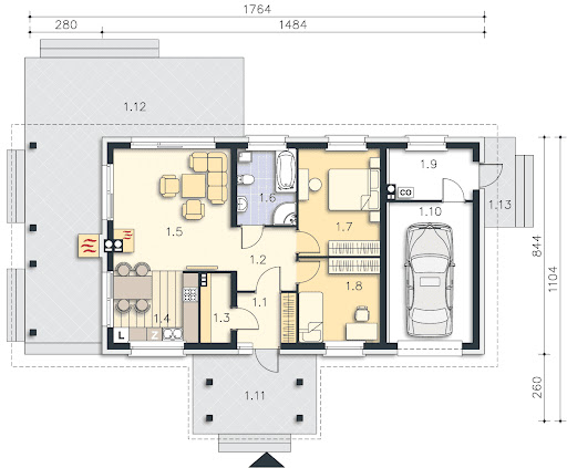 Savona LMB95 - Rzut parteru