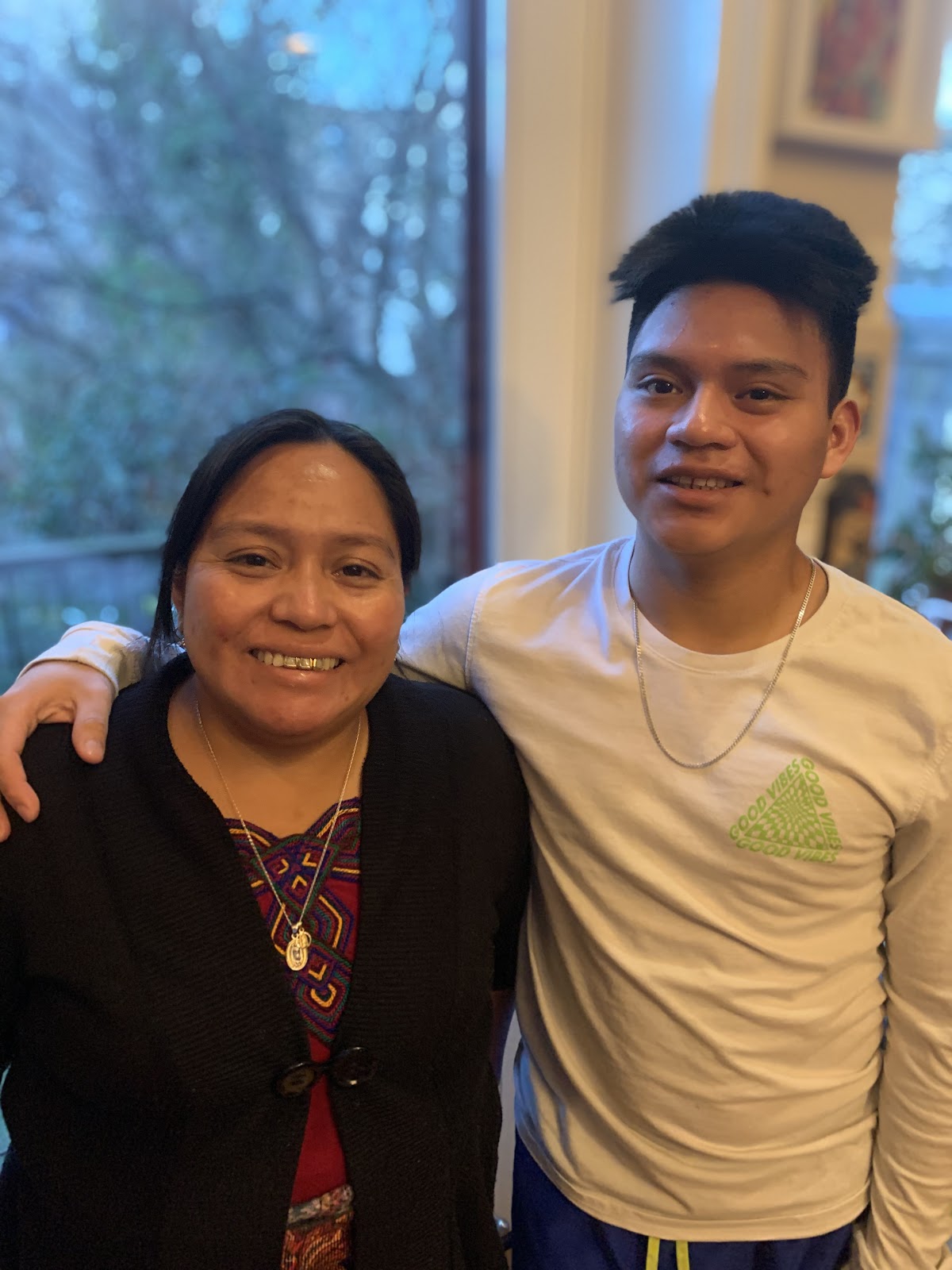 Leticia reunited with her son