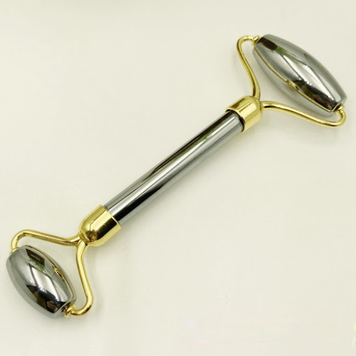 Title 3, Portable Household Facial Double-Roller Massage...