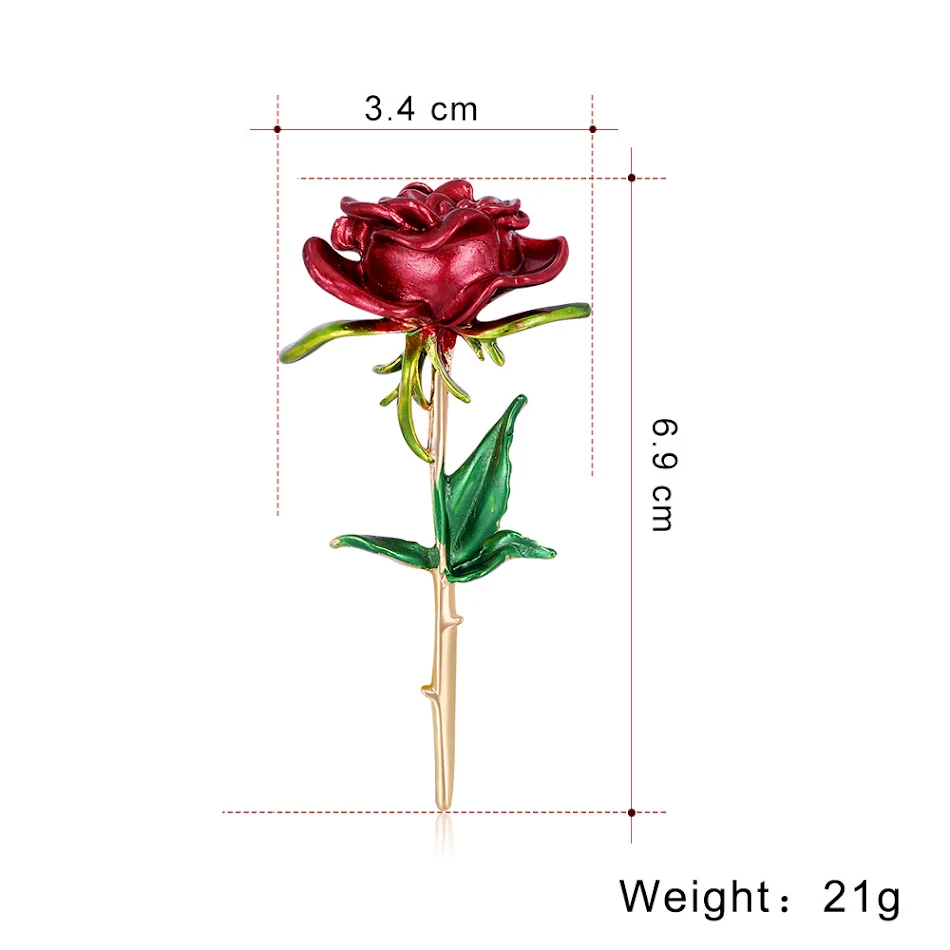 Broche de flor de liga simples para moda feminina, um acessório elegante e delicado para realçar blusas, vestidos e casacos. Adicione um toque floral único.