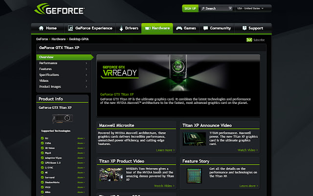 Titan XP chrome extension