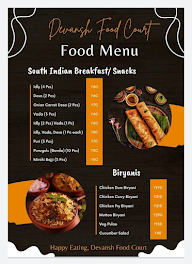 Devansh Food Court menu 1