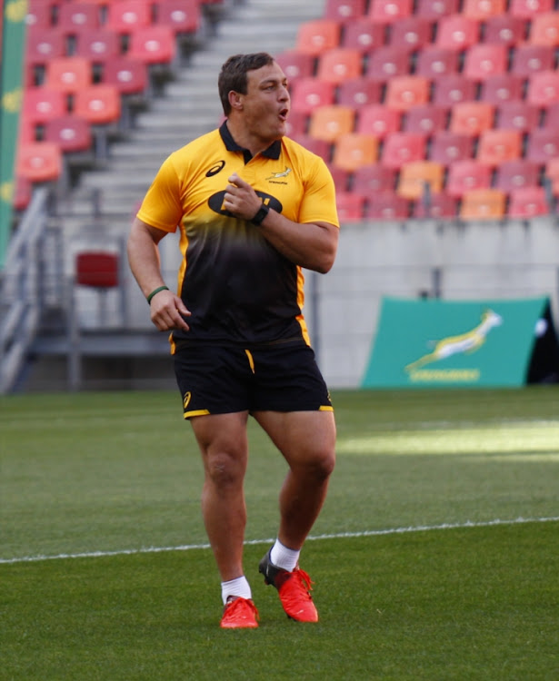 Frans Malherbe during the South African mens national team training at Nelson Mandela Bay Stadium on August 14, 2017 in Port Elizabeth, South Africa.