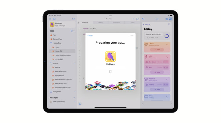 Uploading App on App Store Connect through Swift Playgrounds. Image Credits: Platforms State of the Union WWDC'21