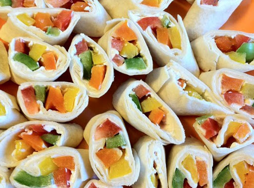 Yummy and Colorful Bell Pepper Rollups