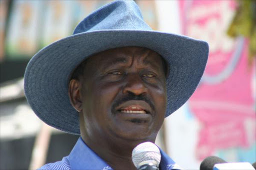 Opposition chief Raila Odinga