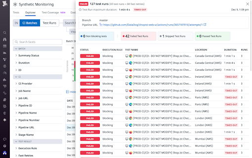 Datadog test recorder