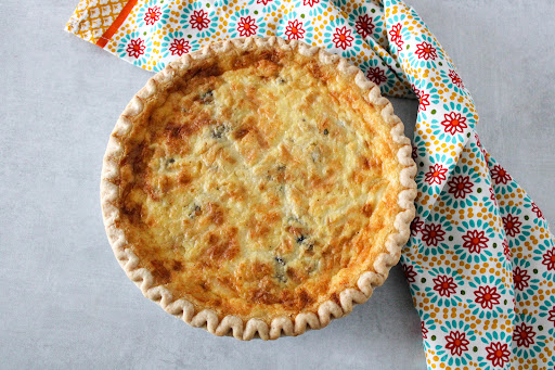 an excuse for cheese and bacon quiche