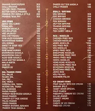 Hotel Prasanth menu 2