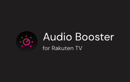 Audio Booster for Rakuten TV small promo image