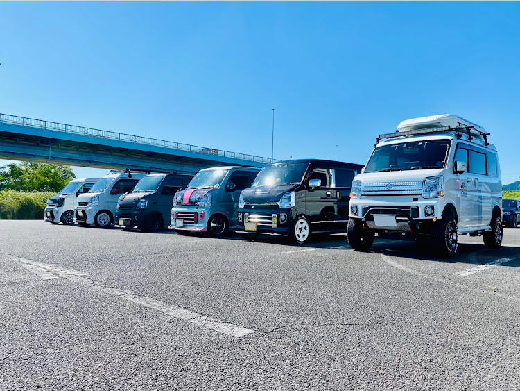 エブリイワゴンの連投すんません💦・BBQ中部オフ・Kspace・初トリ〇ン✨️・ツネさんありがとう！に関するカスタム事例の投稿画像3枚目