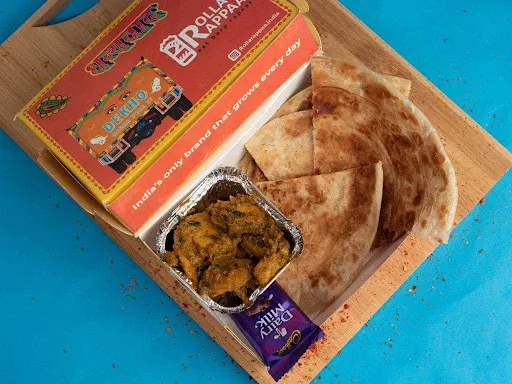 Soya Chaap And Paratha Indian Meal Box