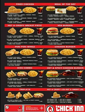 Chick Inn menu 