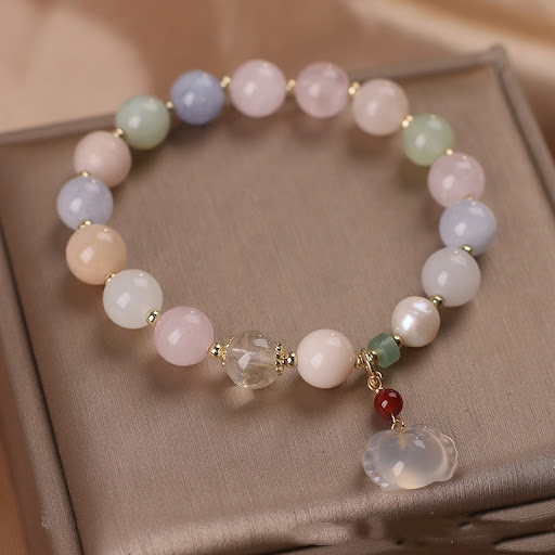 Title 5, Simple All-match Natural Morganite Bracelet. Ef...