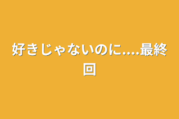 好きじゃないのに....最終回