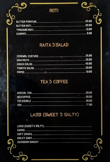 Lucky Restaurant menu 