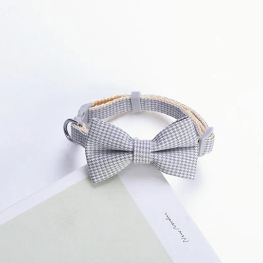 Pet Collar Adjustable Durable Cat Collars Cute Bow Kitten Necklace Soft Bell Puppy Lead Pet Product Dog Supplies Cat Acc