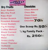 Retreat Ice Cream Parlour menu 2