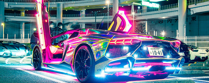 Neon Cars Wallpapers New Tab marquee promo image