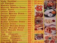 South Indian Dosa Corner menu 1