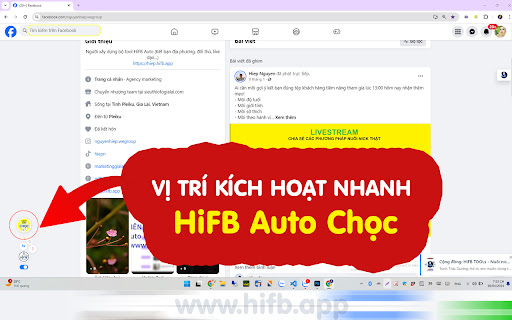 HiFB Auto Chọc - Tăng tương tác an toàn