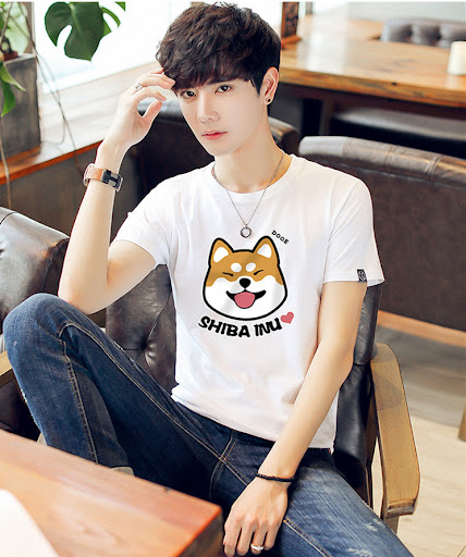 Title 5, Cotton youth couple short sleeve love