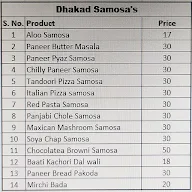 Dhakad Samosa's menu 1