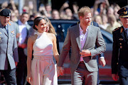 Meghan Markle and Prince Harry arrive at the 2023 Invictus Games One Year To Go event.