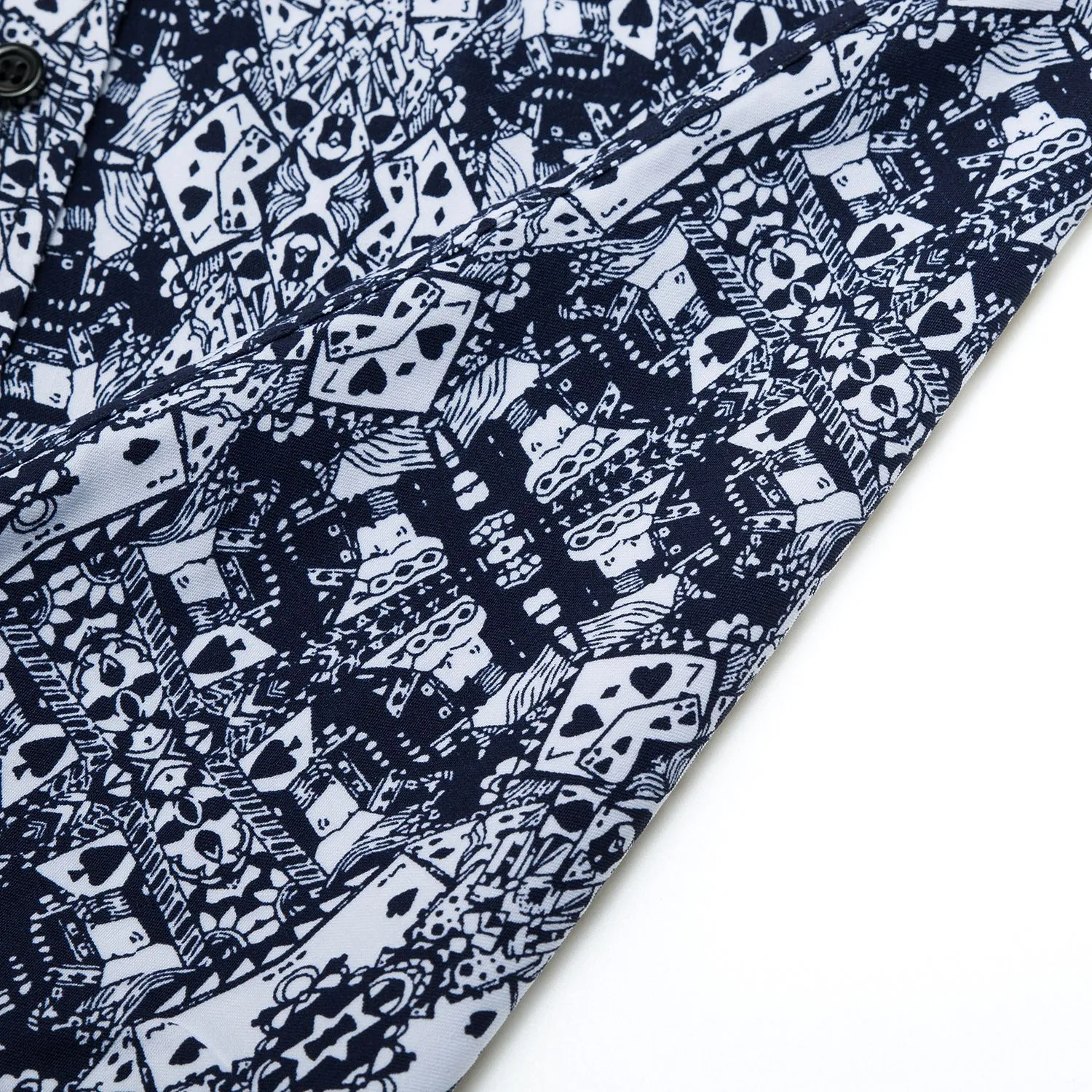 Men's Cotton Shirt with Poker King Print for a stylish and comfortable look. Perfect for casual wear, offering both comf