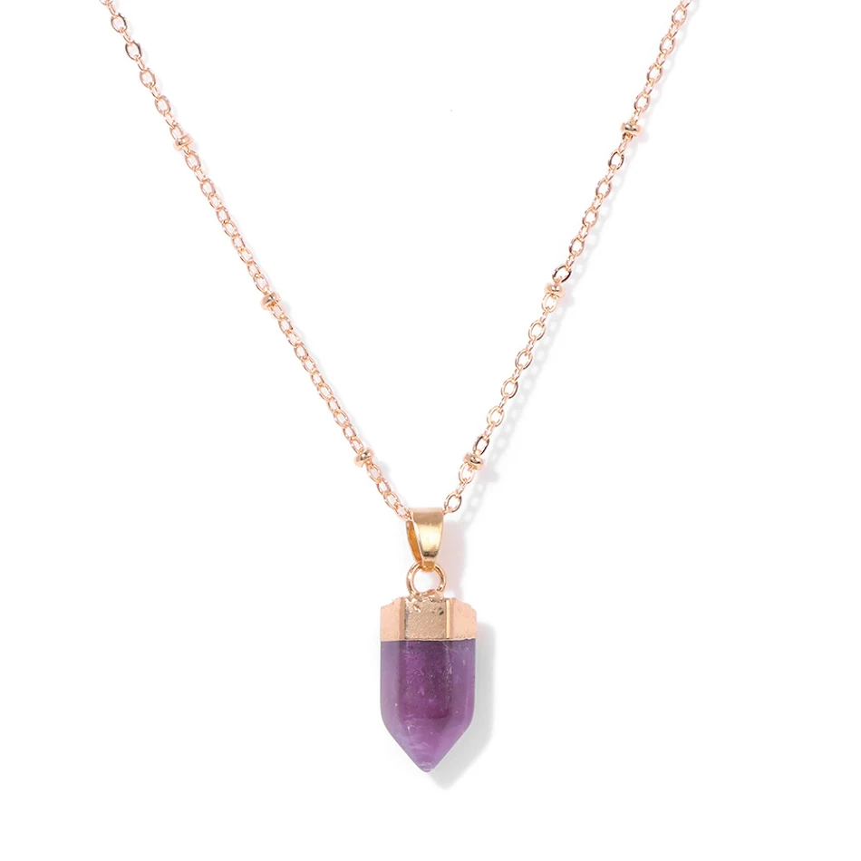 Natuurstenen hanger ketting voor dames Prachtige sieraden Authentiek accessoire Verfraai je look met deze unieke ketting Handgemaakt voor elegantie