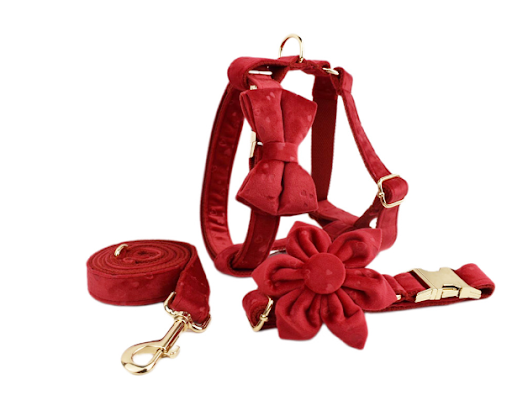 Title 10, Velvet fabric dog collar, soft and stylish for ...