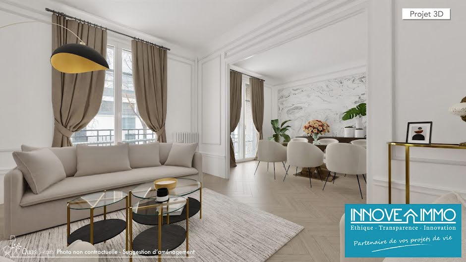 Vente appartement 4 pièces 97 m² à Paris 15ème (75015), 862 000 €