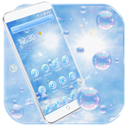 Blue Bubble Dream Sky Theme  Icon