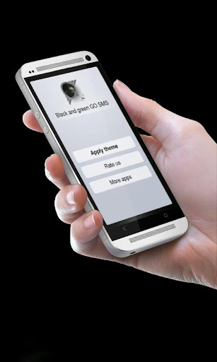 黑色和绿色 GO SMS