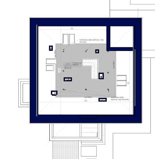 Domidea 1 w5 - Rzut poddasza do adaptacji