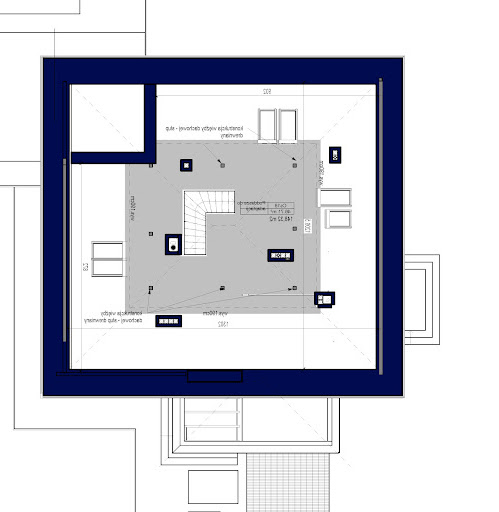 Domidea 1 w5 - Rzut poddasza do adaptacji