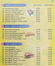 Sadguru Sandwich menu 2