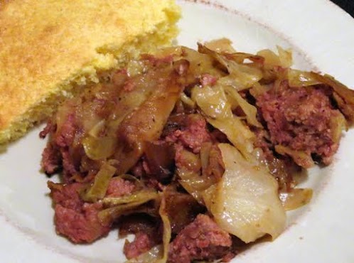 Fried Cabbage and Corned Beef