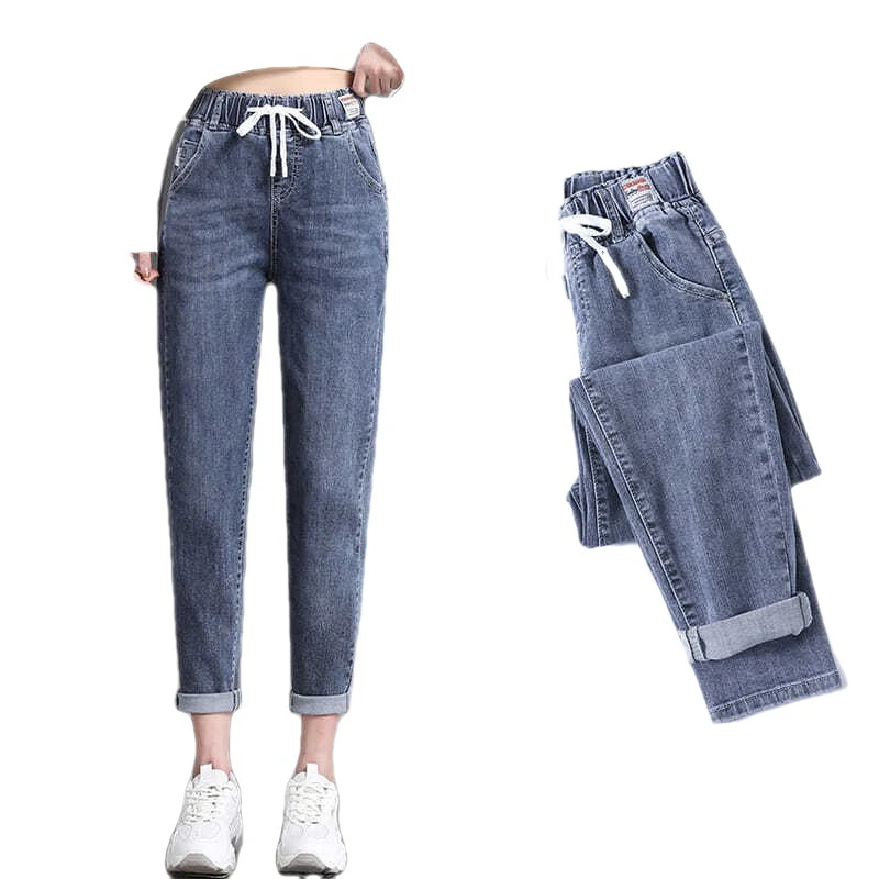 Damskie Jeansy Skinny Wiosna Jesień Dopasowane Wygodne Eleganckie Uniwersalny Styl Idealne Wąskie Spodnie na Każdą Okazję